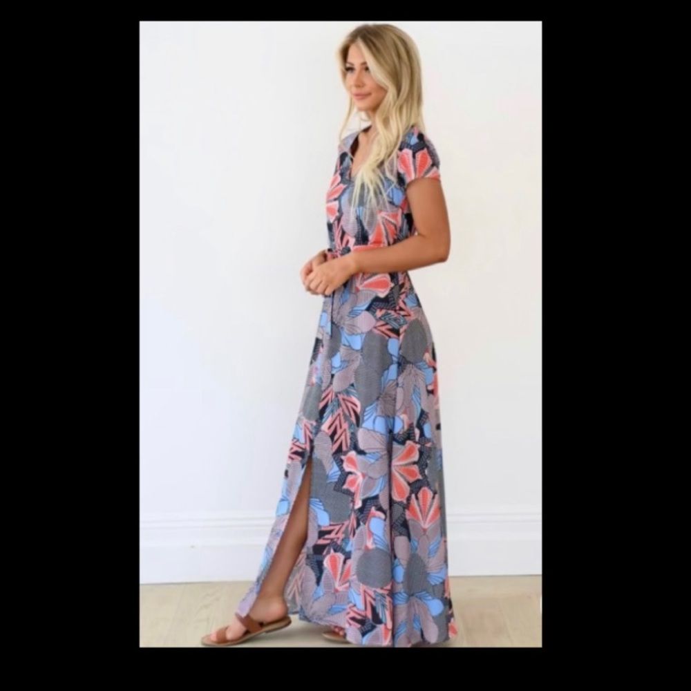 Long bohemian Art Deco summer dress